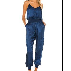 Cinq a Sept Twill Jumpsuit in Lapis - Women’s US Small